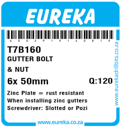 T7B160 - Gutter Bolt -T7B160_Label_T